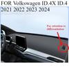 FOR Volkswagen ID.4X ID.4 -2024 Car Dash Mat Dashmat Dashboard Mat Cover Sun Shade Dash Board Cover Carpet Accessories