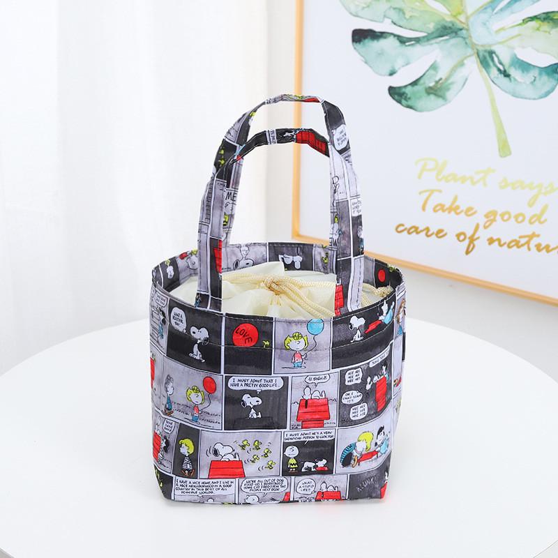 Bag Insulated Lunch With Drawstring For Outings And Picnics