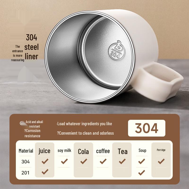 Shangqi 304 Stainless Steel 500ml Car Mug - 2 Pack