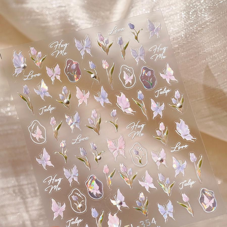 

Матовые ферритовые наклейки для ногтей из прозрачного стекла TL-353 - Изысканная серия