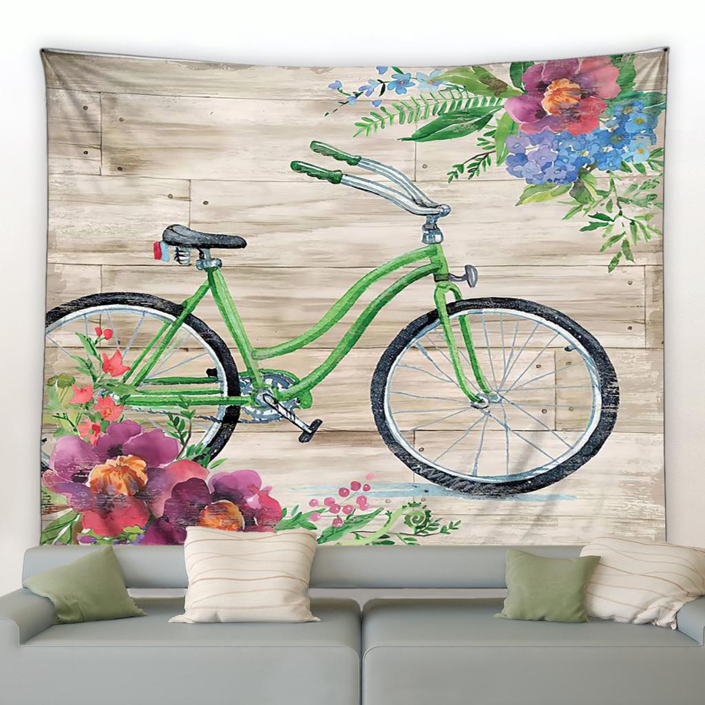 Flower Garden Landscape Tapestry Home Background Wall Cloth Garden Poster Exterior Wall Hanging Bedroom Room Decoration