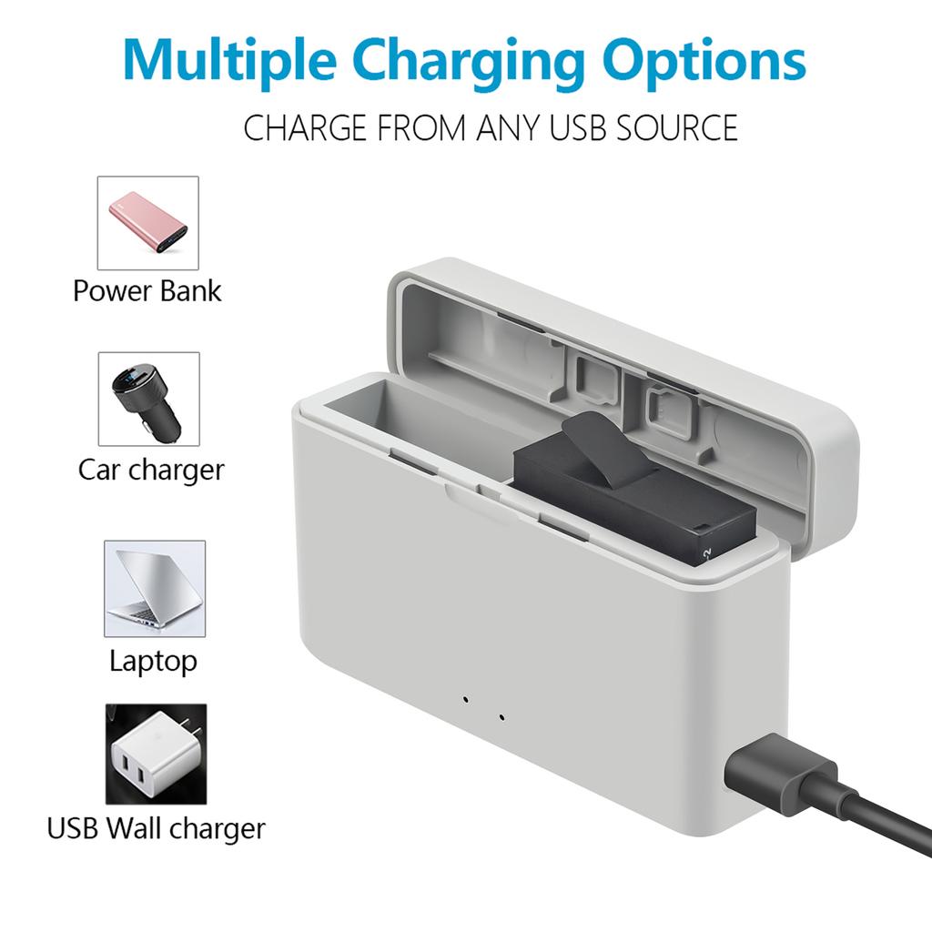 Efficient Battery Charging Dock For 360Ace/AcePro Camera Battery for Filmmakers With USB Power Supply And LED Display