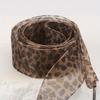 Organza Shoelaces, 1 Pairs and 2 Pairs Fashionable Satin Ribbon Shoelaces, Leopard Print Pattern Ribbon Yarn Lace Shoelaces