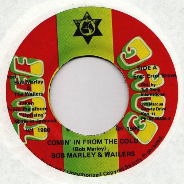 7inch Record BOB MARLEY & THE WAILERS - Comin' In From The Cold NONE Tuff Gong Jamaica Reggae, Ska & Dub Used