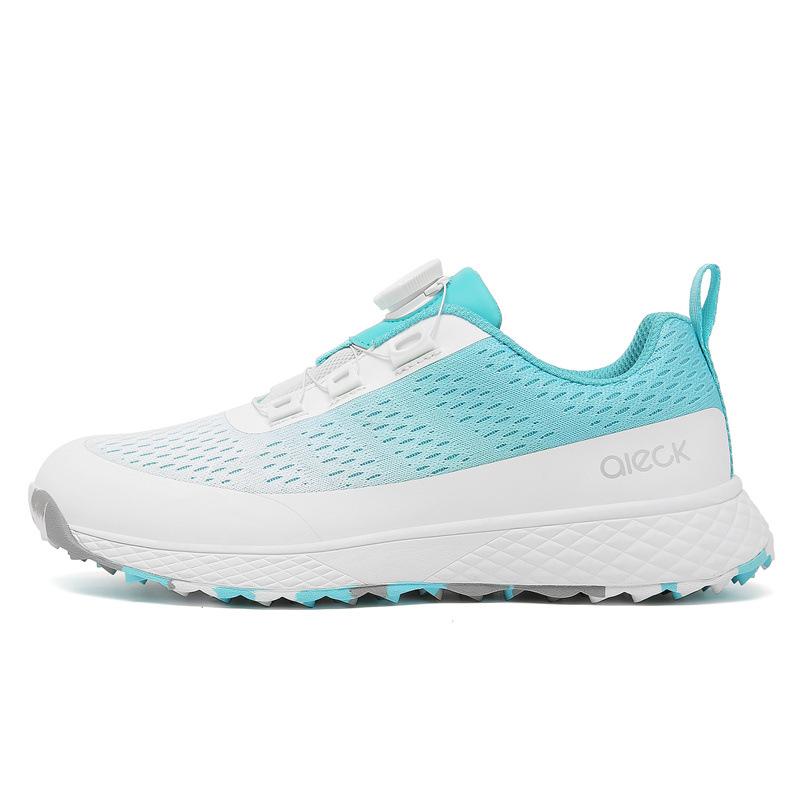 Cross-border New Golf Shoes, Light and Breathable, Men's and Women's Adult Outdoor Sports, Rotating Button Sneakers