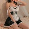 Women Sexy Maid Dress Uniform Cosplay Costumes Erotic Outfits for Sex Open Hip Mini Dresses Lolita Exotic Adult Role Playing