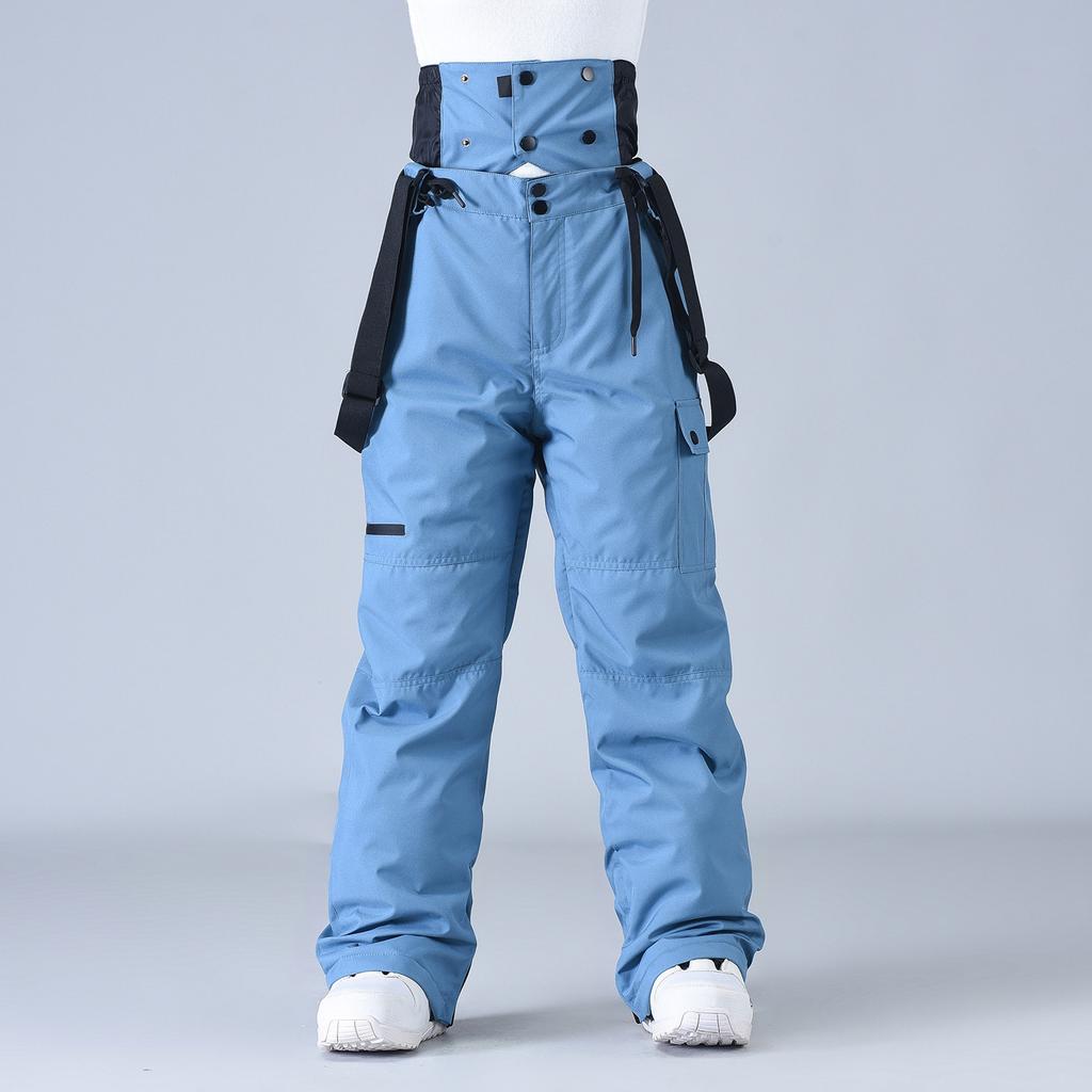 Techwear Style Wearproof Windproof Waterproof Breathable Ski Pants Overalls Man Woman Winter Thicken Warm Snowboarding Trousers