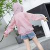 Children's Children's Sunscreen Jacket Boys and Girls Skin Coat Rainbow Hooded Sunscreen Clothing Air Conditioning Shirt