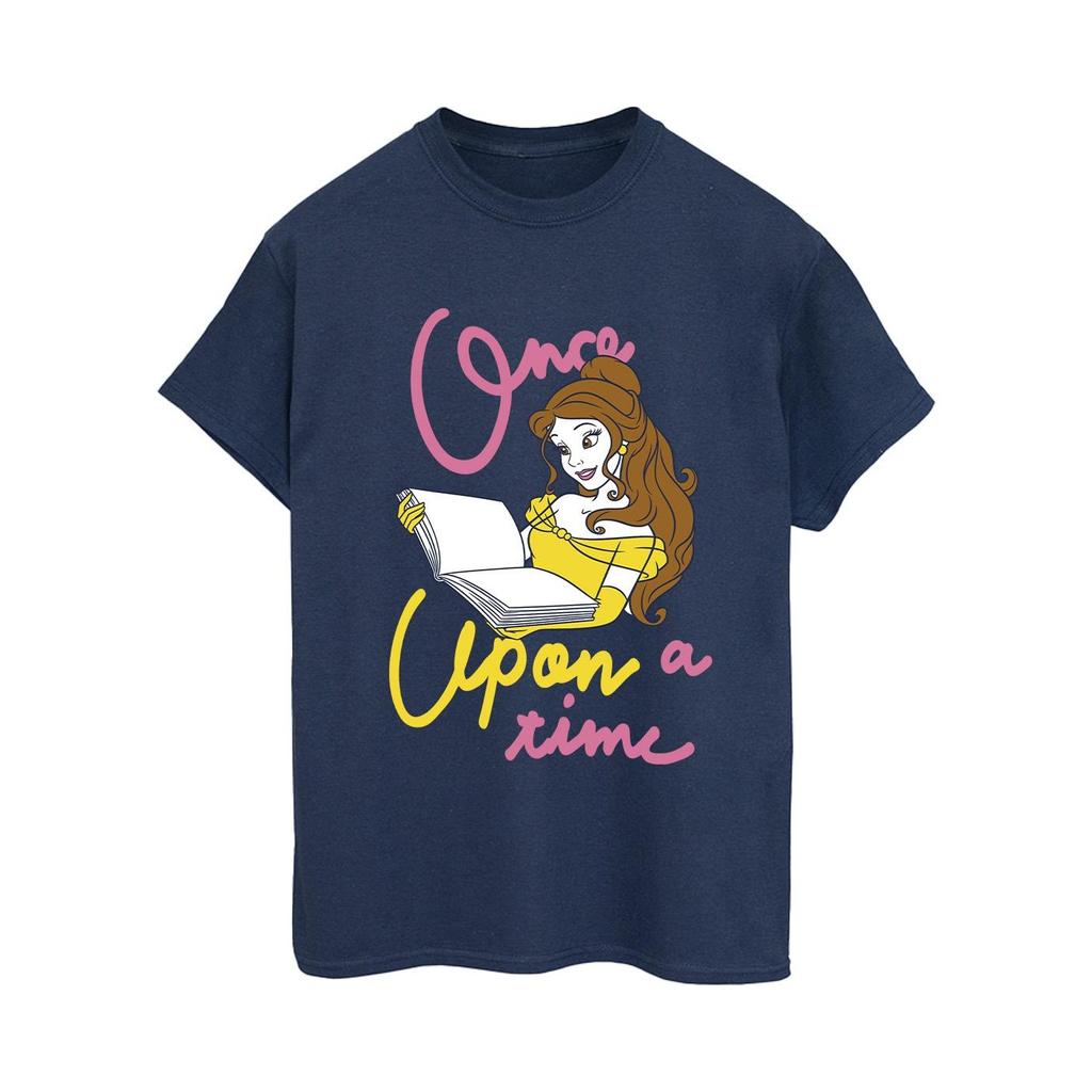 Beauty And The Beast Womens/Ladies Once Upon A Time Belle Boyfriend T-Shirt