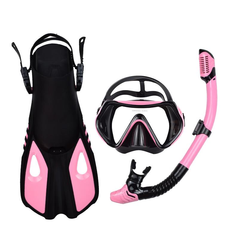 

Longchan Large Frame Snorkeling Set (Mask, Snorkel, Long Fins)