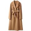 Women's Long Camel Double-Faced Coat: 30% Cashmere, 70% Wool - New Fall/Winter 2024