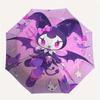 1pc Creative Kuromi Automatic 3-Fold Cartoon Umbrella Design, Cute Cartoon Pattern, Portable Outdoor Umbrella, Perfect, Holiday Gift for Disney fans.V
