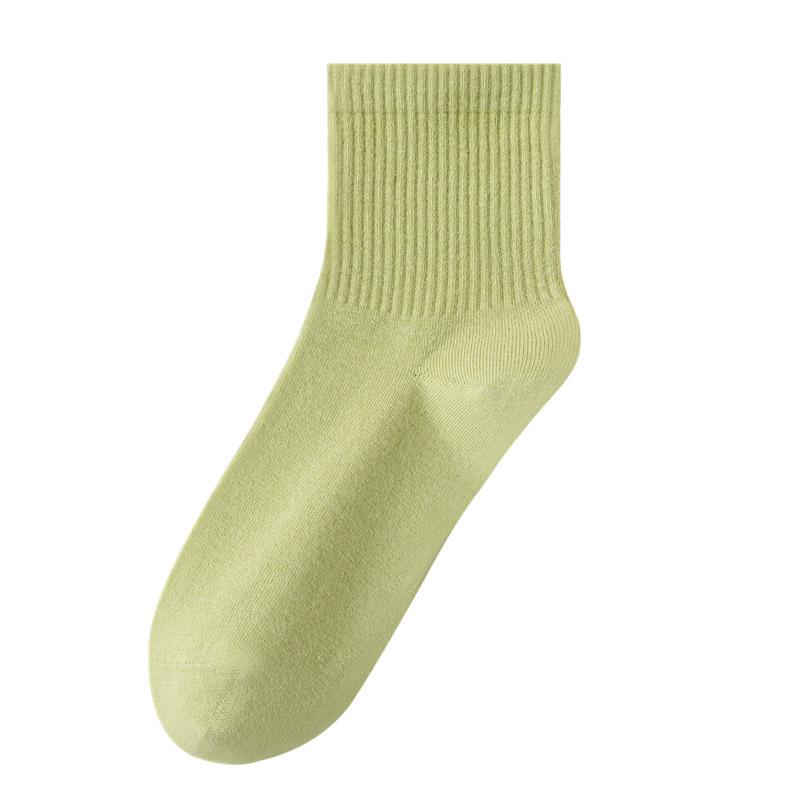 Women's 100% Cotton Short Seamless Socks - Odor-Resistant, Sweat-Absorbent, Antibacterial White Sports Socks for Spring/Summer.