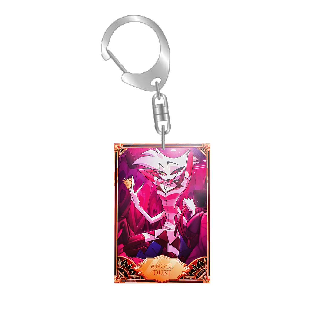 Anime Cartoons Acrylic Key Chain for Abel Peppermint 3 Vees Alastor Fat Nuggets Card Key Buckle Self-Made Student Bag Pendant
