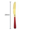 4 Teile/satz Rot Gold 304 Edelstahl Geschirr Besteck Set Messer Löffel Gabel Utensilien Geschirr Set Spiegel Poliert Besteck Besteck set