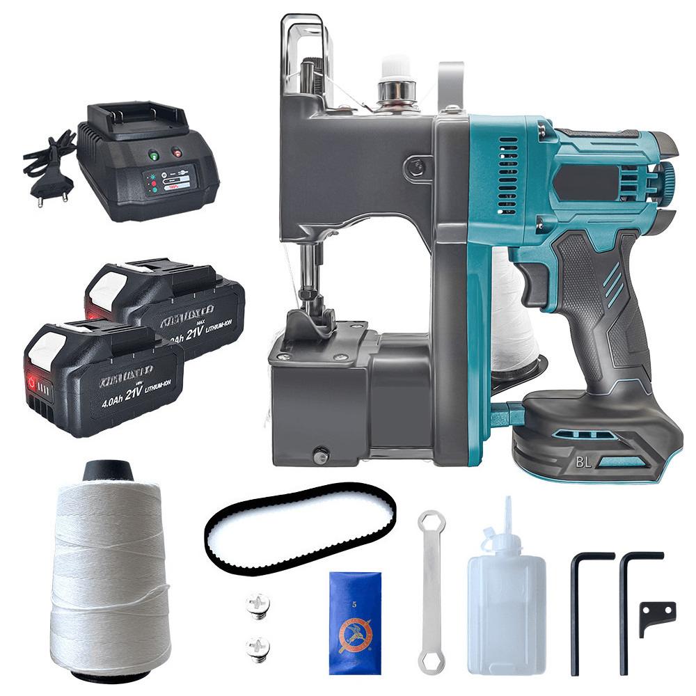 Brushless Cordless Bag Sewing Machine Portable Electric Packaging Device Automatic Line Cutting Packer For 18V Battery