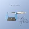 Blue Precision Carbide Alloy Spiral Micrometer Caliper 0-25mm, 0.01mm Resolution, Industrial-Grade Wall Thickness Measurement