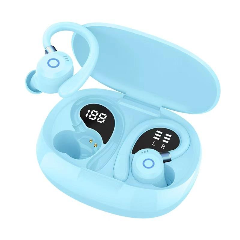 SP16 Ear-hanging Bluetooth Headset Non-in-ear Exercise Running Long Battery Life Headset Digital Display Noise Reduction Wireless Headset