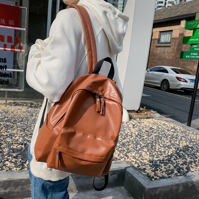 School Bag New College Backpack Unisex Couple Large-capacity Student School Bag