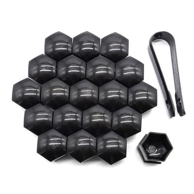 20x 19mm Skrutky matice kolies vozidla Krytky krytky hlavy Ochranná skrutka Vonkajšia dekorácia Časti náboja kolesa Kryt Autopríslušenstvo Sedan