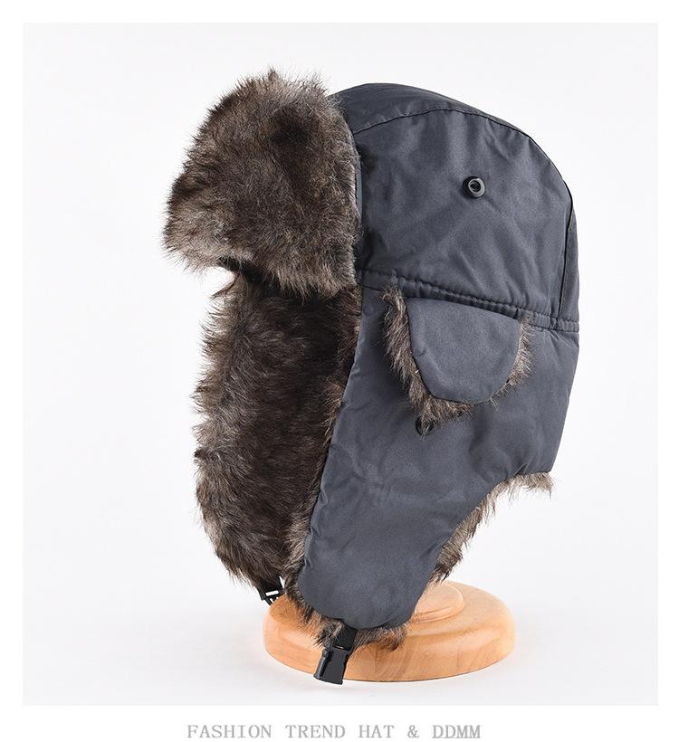 Herren Winter Trapper Flieger Trooper Ohrenklappen Warm Russisch Wasserdicht Ski Mütze Bombermütze Russische Warme Ohrenschützer Mützen