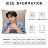 Kpop Lee J-Junho Pillow Case 3D Print Polyester Fiber 40*40 cm Home Sofa Throw Pillow Cover Decoration Festival Gift