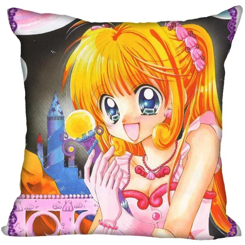 

Наволочка с рисунком русалки Pichi Pichi Pitch для спальни, домашнего офиса, декоративная наволочка, квадратная наволочка с застежкой-молнией, атласная мягкая 40x40cm