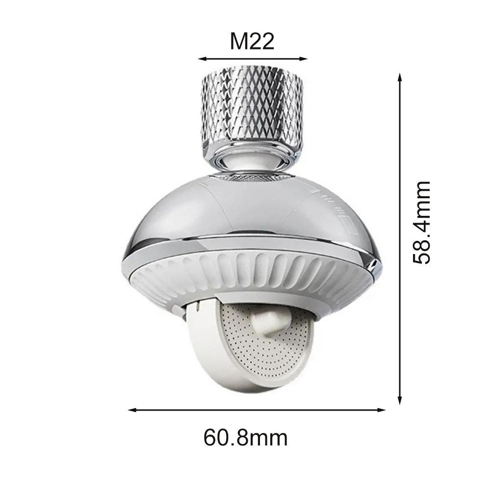 Water Efficient Faucet Nozzle Not Splatters Flows Enhancing Tap Aerator For Kitchen Washbasin Extension Faucet ABS Silver