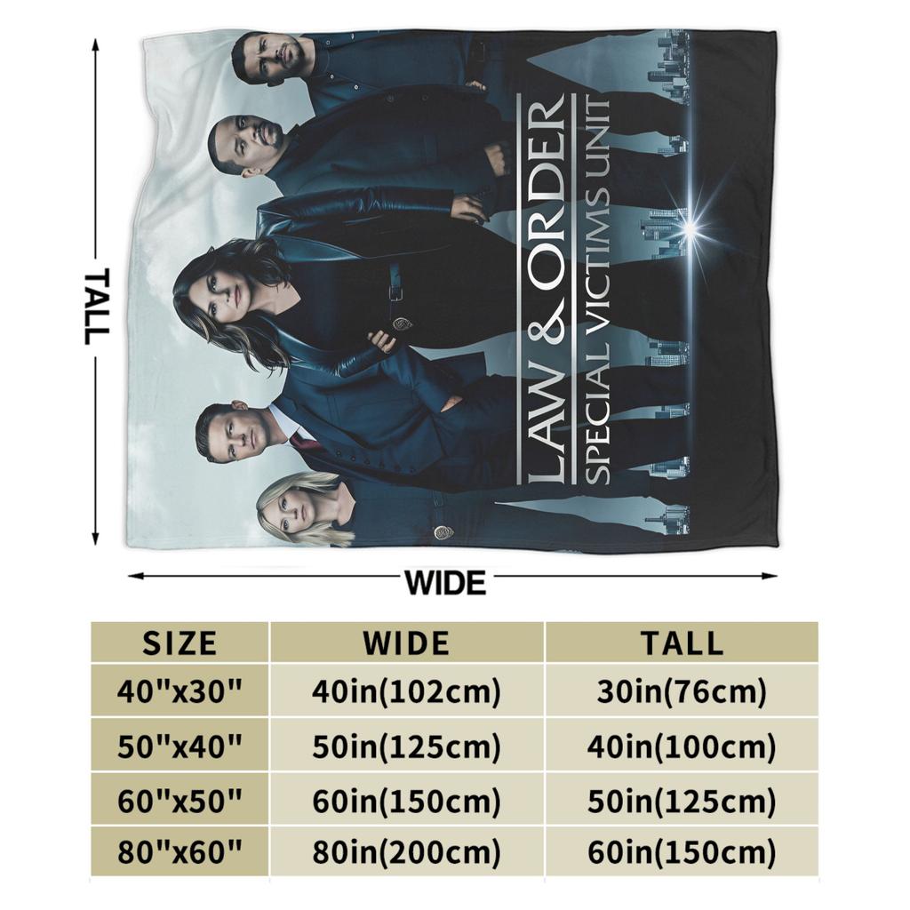 Law Order SVU Flannel Blanket Boy Girl Warm Cozy Bedding Throws Winter Living Room Bedspread Sofa Bed Cover