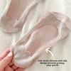 Women's Summer Lightweight Open-front Invisible Stockings with Cotton Sole for Summer, Anti-slip, No Heel Separation
