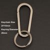 Multifunctional Titanium Alloy Key Rings Real EDC Tool  Male Creativity Gift