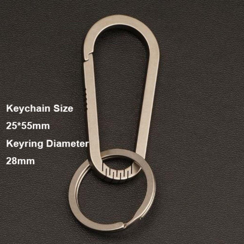 Multifunctional Titanium Alloy Key Rings Real EDC Tool  Male Creativity Gift