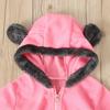 Boys and Girls Bear Long Sleeve Hooded Foot Wrapped Bodysuit Crawling Suit