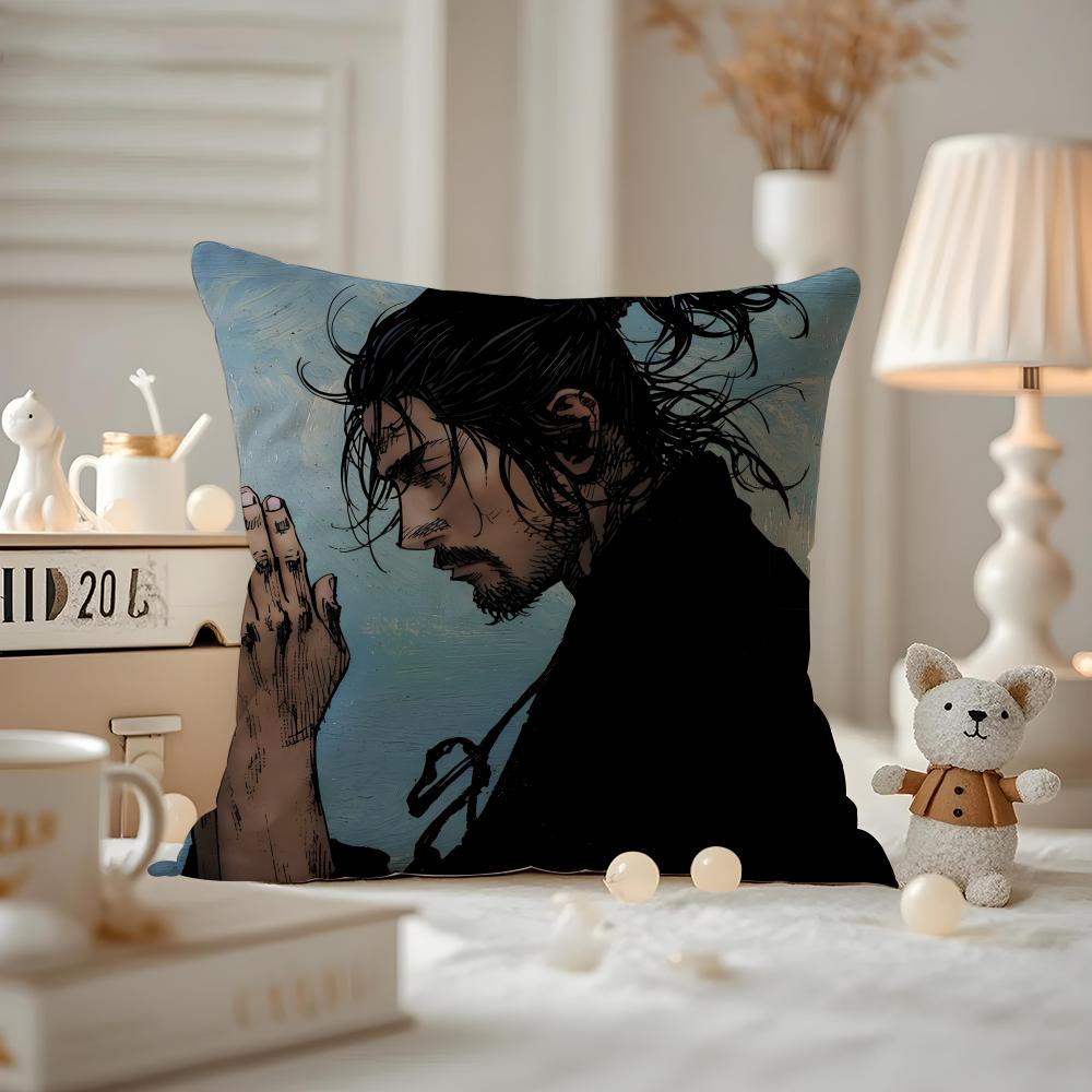 Vagabond-S Anime Kissenbezug Musterbedruckt Kissenhülle Für Wohnzimmer Sofakissenbezug & Schlafzimmer Dekoration