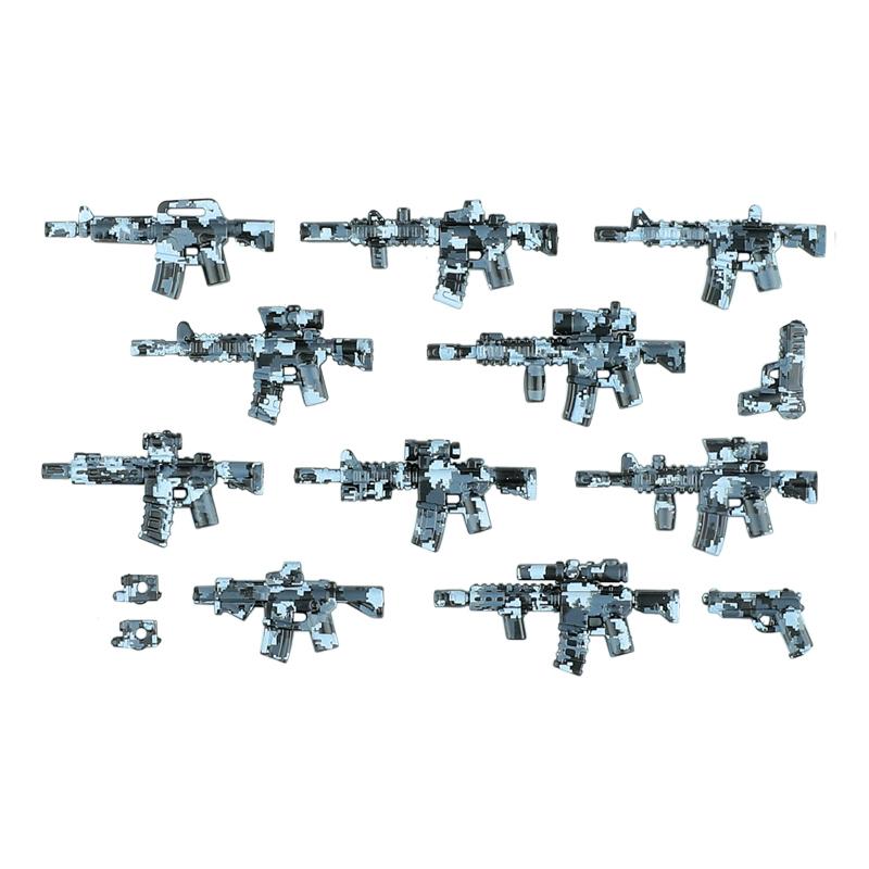 Modern Special Forces Figures Military Weapons Building Blocks Army Soldier City Police Multicolour AK Accessories Bricks Toys
