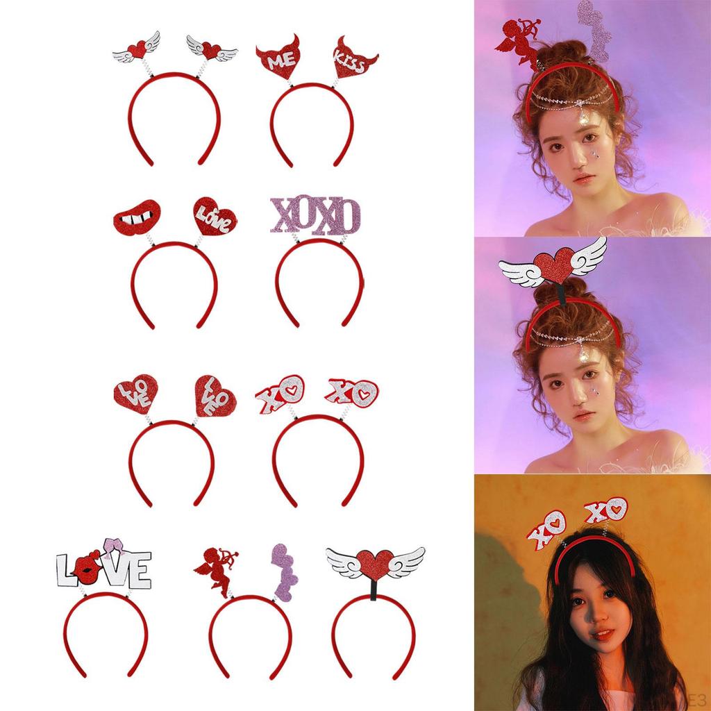 Cute Valentines Day Headband Decor Fancy Dress Hairbands Headpiece Hair Hoop Accessories for