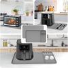 Nonslip Silicone Counter Mat With Tool Organizers Heat Resistant Spills Guard Kitchen Accessory Air Fryers Pad