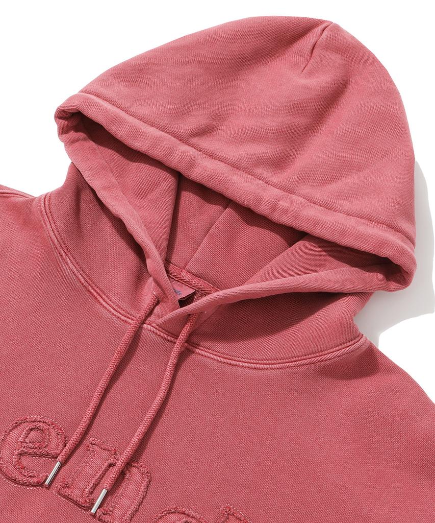 [M~4Xl] Pigment Arch Logo Hoodie_Pink