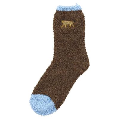 Mönster och Moo Moo Loom Leopard Tiger Kalla Anklar Fluffiga och Små Maskin [Wpc.] [Mjuka Varma] Strumpor, & Design, Skydd, Värmare, Mjuka, Stiliga,