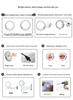 Double-Sided LED Wall-Mount Vanity Mirror with Magnification and Light