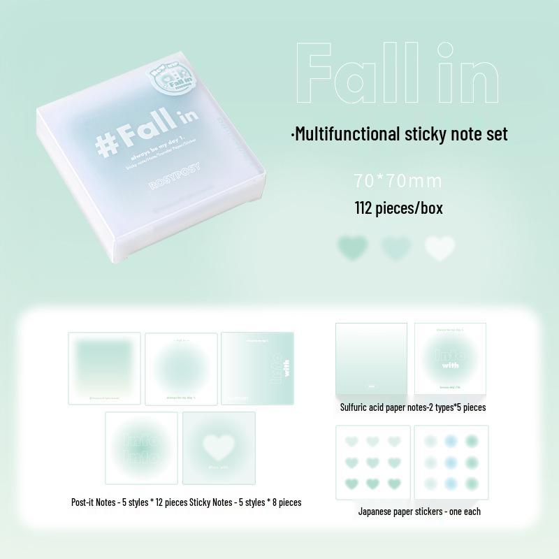 RosyPosy Multifunctional Memo Set & Student Planner Stickers