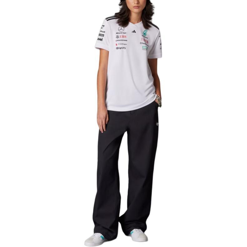 Adidas x MERCEDES AMG PETRONAS F1 TEAM SS25 T Shirt Women's White/Black JX5799