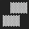 2PCS Hexagonal Car Window Stickers Honeycomb Texture Side Window Decals For Privacy And Unique Decoration