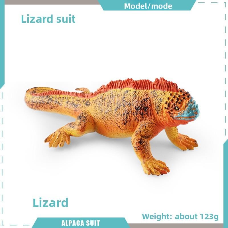 Realistic Reptile Lizard Chameleon Model With Assembleable Chameleon And Gecko Figures For Collectors And Kids