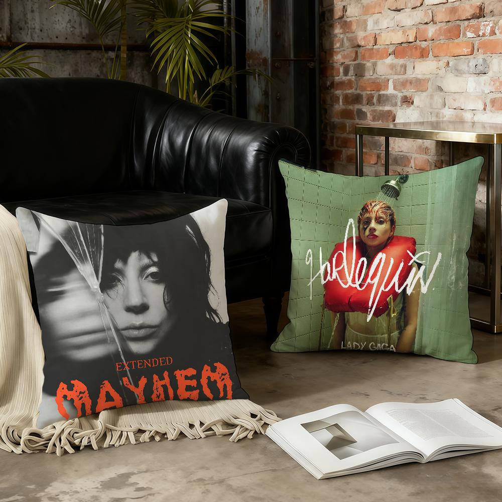 L-Lady G-Gaga Singer Cushion Cover Home Office Convenient Nordic Simplicity Hit With Zipper Cushion Cover