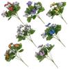 7 Head Artificial Butterfly Flowers Colorful Branches Included Fake Butterfly Bouquet Waterproof Realistic Flower Bouquet
