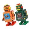 Vintage Robot with Wind Up Handle Clockwork Spring Toy for Collection Coffee Shop Home Decoration Ph