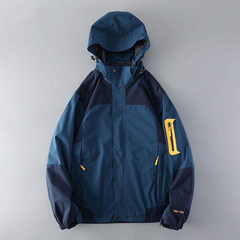 Contrast Color Three-Proof Shell Jacket American Workwear Men's Outdoor