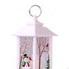 Christmas Lantern Lamp Decorative Home Decoration for Table Fireplace Dining Snowman Bronze