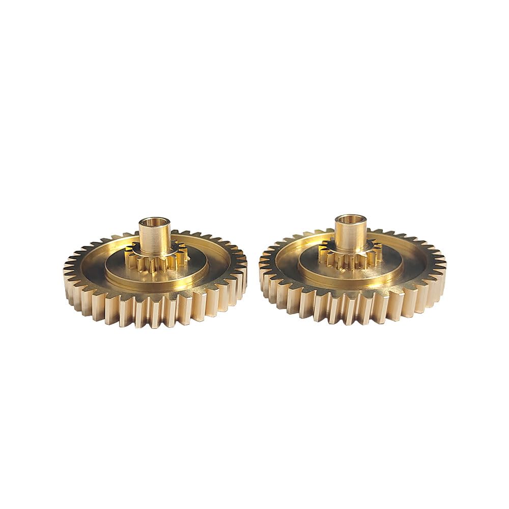 98756118000 987561179 Convertible Top Transmission Gear Set - Brass Replacement Pair for Porsche Boxster (1997-2012) - Soft Top Mechanism Gear